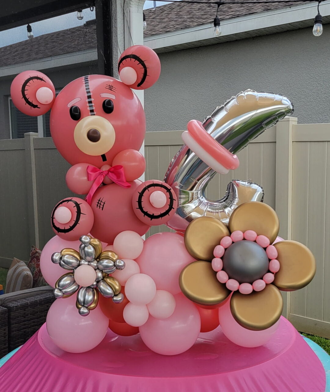 Teddy Bear Balloons Bouquet